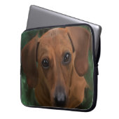 Dackellaptophülse Laptopschutzhülle (Vorderseite Links)