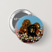 Dackeln am Muttertag Button (Vorne & Hinten)