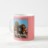 Dackeln am Muttertag Kaffeetasse (Vorderseite Links)