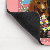 Dackeln am Muttertag Mousepad (Ecke)