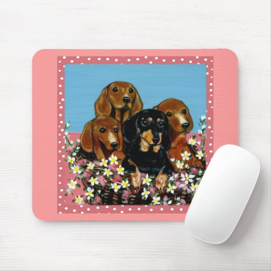 Dackeln am Muttertag Mousepad (Mit Mouse)