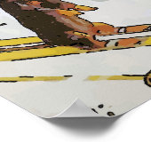 Dackeln an den Pisten, Text hinzufügen Poster (Ecke)