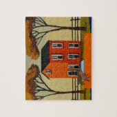 Dackeln an der Haustür, Text hinzufügen Puzzle (Vertikal)