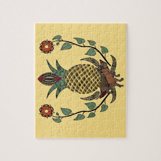 Dackeln, Ananas Puzzle (Vertikal)