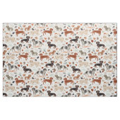 DACKELN Aquarellfarbene farbige Dackel Hund Stoff (Fat Quarter (45,7 x 55,9 cm))