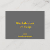 DACKELN ATC VISITENKARTE (Rückseite)