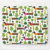 Dackeln auf einem Weg im Park Mousepad (Vorne)