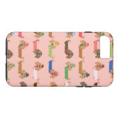 Dackeln auf rosa Case-Mate iPhone hülle (Rückseite (Horizontal))
