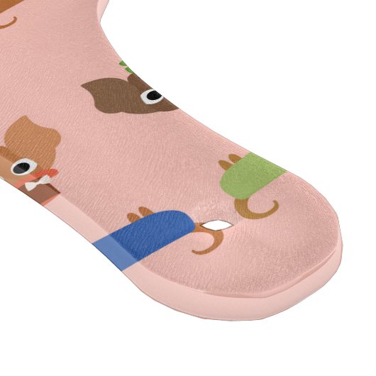 Dackeln auf rosa schneidebrett (Ecke)