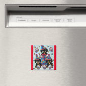Dackeln aus Schwarz und Tan Magnet (In Situ (Geschirrspüler))
