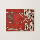 Dackeln bei Blume Puzzle (Horizontal)