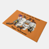 Dackeln Chihuahuas Skulls Halloween Door Mat Fußmatte (Schrägansicht)