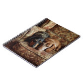 Dackeln Cosy Nickerchen Notebook Notizblock (Linke Seite)