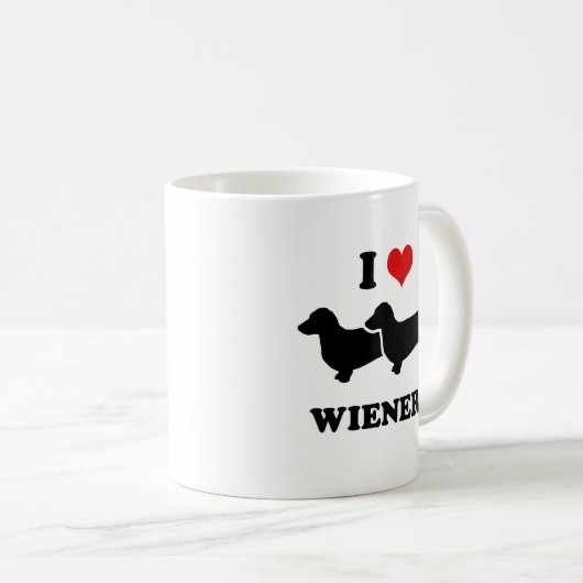 Dackeln der Liebe I Kaffeetasse (VorderseiteRechts)