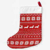 Dackeln Ferien Muster Dackel Hunde Niedlich Xmas Kleiner Weihnachtsstrumpf (Rückseite)