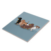 Dackeln Fliese (Seite)