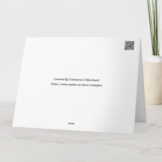 Dackeln Freude Karte (Rückseite)