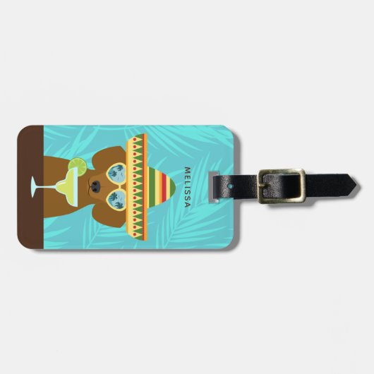 Dackeln Gepäckanhänger (Vorderseite horizontal)