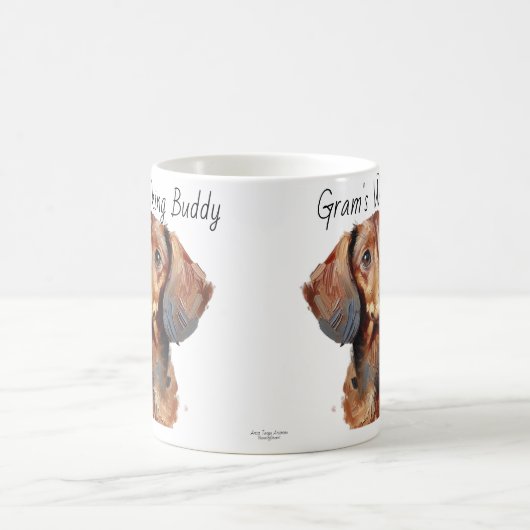 Dackeln / Gram's Walking Buddy Modern Kaffeetasse (Mittel)