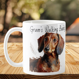 Dackeln / Gram's Walking Buddy Modern Kaffeetasse