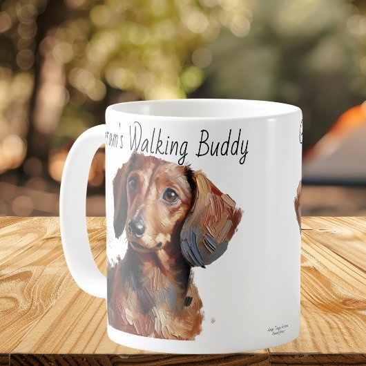 Dackeln / Gram's Walking Buddy Modern Kaffeetasse