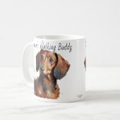 Dackeln/Gram's Walking Buddy Moderne Kaffee-Tasse Kaffeetasse (Vorderseite Links)