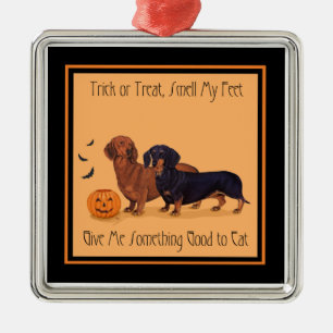 Dackeln Halloween Ornament Aus Metall