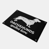 Dackeln hier verdorben fußmatte (Schrägansicht)