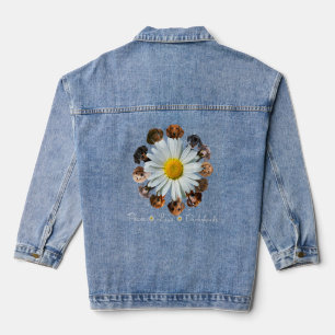 Dackeln Hunde Peace Liebe Daisy Dackeln Mama Jeansjacke