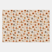 Dackeln im Halloween-Kostümmuster Geschenkpapier Set (Vorderseite)