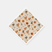 Dackeln im Halloween-Kostümmuster Serviette (Ecke)