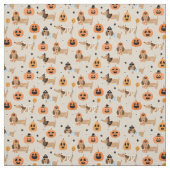 Dackeln im Halloween-Kostümmuster Stoff (Muster)