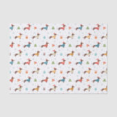 Dackeln im Weihnachtssüßmuster Seidenpapier (Vorderseite)