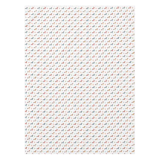 Dackeln im Weihnachtssüßmuster Tischdecke (Vorderseite)