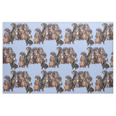 Dackeln in Blau Stoff (Fat Quarter (45,7 x 55,9 cm))