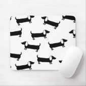 Dackeln in Schwarzweiss Mousepad (Mit Mouse)