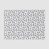 Dackeln in Schwarzweiss Seidenpapier (Vorderseite)