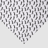 Dackeln in Schwarzweiss Seidenpapier (Ausschnitt)