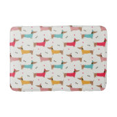 Dackeln in Sweaters Holiday Pattern Badematte (Vorderseite)