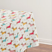 Dackeln in Sweaters Holiday Pattern Tischdecke (Beispiel)