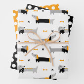 Dackeln in Sweaters Wrapping Paper Set Geschenkpapier Set (Beispiel)