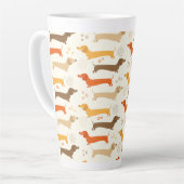 Dackeln Latte Tasse (Linke Ecke)