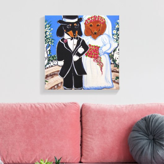 Dackeln Leinwanddruck (Insitu (Wohnzimmer))