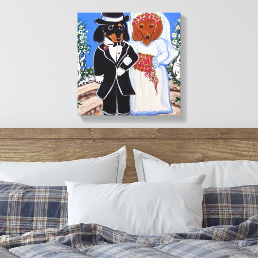 Dackeln Leinwanddruck (Insitu (Schlafzimmer))