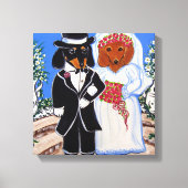 Dackeln Leinwanddruck (Vorderseite)