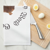 Dackeln machen meine Welt Geschirrtuch (Viertel Falte)