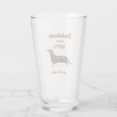 DACKELN MACHEN MICH GLÜCKLICH - SIE NICHT SOVIEL GLAS (Rückseite)