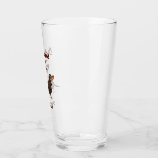 DACKELN MACHEN MICH GLÜCKLICH - SIE NICHT SOVIEL GLAS (Links)