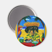 Dackeln Magnet (Vorderseite/Rückseite)