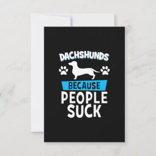 Dackeln mit meinen Freunden Dankeskarte